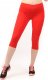 Legginsy damskie 3/4 krótkie Polskie bawełniane Getry Czerwone M 1