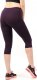 Legginsy damskie 3/4 krótkie Polskie bawełniane Getry Fioletowe L 2