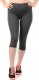 Legginsy damskie 3/4 krótkie Polskie bawełniane Getry Grafitowe XL 1