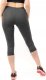 Legginsy damskie 3/4 krótkie Polskie bawełniane Getry Grafitowe XL 2