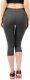 Legginsy damskie 3/4 krótkie Polskie bawełniane Getry Grafitowe XL 3
