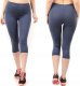 Legginsy damskie 3/4 krótkie Polskie bawełniane Getry Jeans M 1