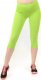 Legginsy damskie 3/4 krótkie Polskie bawełniane Getry Limonkowe XL 1