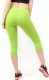Legginsy damskie 3/4 krótkie Polskie bawełniane Getry Limonkowe XL 2