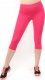 Legginsy damskie 3/4 krótkie Polskie bawełniane Getry Różowe 4XL 2