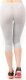 Legginsy damskie 3/4 krótkie Polskie bawełniane Getry Szare 4XL 3