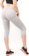 Legginsy damskie 3/4 krótkie Polskie bawełniane Getry Szare S 2