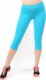 Legginsy damskie 3/4 krótkie Polskie bawełniane Getry Turkusowe XL 1