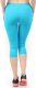 Legginsy damskie 3/4 krótkie Polskie bawełniane Getry Turkusowe XL 2