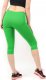 Legginsy damskie 3/4 krótkie Polskie bawełniane Getry Zielone S 2