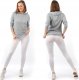 Legginsy damskie długie Polskie Getry Bawełniane Białe 5XL 1