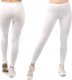 Legginsy damskie długie Polskie Getry Bawełniane Białe XXXL 1
