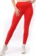 Legginsy damskie długie Polskie Getry Bawełniane Czerwone 4XL 1
