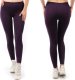 Legginsy damskie długie Polskie Getry Bawełniane Fioletowe 5XL 1
