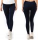 Legginsy damskie długie Polskie Getry Bawełniane Granatowe XXXL 1