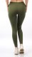 Legginsy damskie długie Polskie Getry Bawełniane Khaki S 2