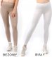 Legginsy damskie długie Polskie Getry Bawełniane Szare 6XL 4