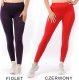 Legginsy damskie długie Polskie Getry Bawełniane Szare 6XL 6
