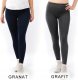 Legginsy damskie długie Polskie Getry Bawełniane Szare 6XL 7