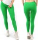Legginsy damskie długie Polskie Getry Bawełniane Zielone XXXL 1
