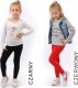 Legginsy dziecięce długie bawełniane klasyczne Fioletowe 98 4