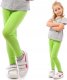 Legginsy dziecięce długie bawełniane klasyczne Limonkowe 110 1