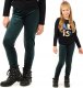 Legginsy dziewczęce Welurowe Elastyczne Spodnie Getry Welur Butelkowe 128 1