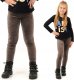 Legginsy dziewczęce Welurowe Elastyczne Spodnie Getry Welur Cappuccino 140 1