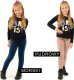 Legginsy dziewczęce Welurowe Elastyczne Spodnie Getry Welur Czarne 104 10