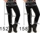 Legginsy dziewczęce Welurowe Elastyczne Spodnie Getry Welur Czarne 110 15