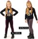 Legginsy dziewczęce Welurowe Elastyczne Spodnie Getry Welur Czarne 122 11