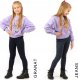 Ocieplane Legginsy dziecięce Polskie bawełniane klasyczne Getry JEANS 122 6