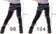 Ocieplane Legginsy dziecięce Polskie bawełniane klasyczne Getry JEANS 122 7