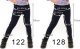 Ocieplane Legginsy dziecięce Polskie bawełniane klasyczne Getry JEANS 122 9
