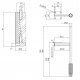 SET NOGI MEBLOWE LARGA SREBRNE 2 SZT Z ADAPTEREM 1