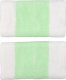 Frotki na nadgarstek Nike Swoosh Doublewide Wristbands 2 szt. biało-zielone N0001586117OS 1