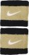 Frotki na nadgarstek Nike Swoosh Wristbands 2 szt. czarno-złote N0001565055OS 1
