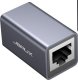 JSAUX Złączka sieciowa RJ45 szara 10GB cat 8 aluminium 1