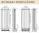 Polski grzejnik PIONOWY STYLE LINE 1800x500 moc:1412 PERFEKT 21 Dolny 48h 2