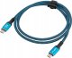 Kabel USB Lanberg USB-C - USB-C 1.5 m Czarno-niebieski (CA-CMCM-45CU-0015-BK) 3