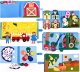 Książeczka filcowa odczepiane elementy tablica 3D domek farma JP-1001 3