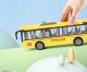 Duży szkolny autobus otwierane drzwi dźwięki światła 1:16 3+ WY910A 4