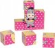 Happy People Wooden puzzle klocki 9pcs pink 2