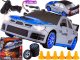 Samochód Do Driftu, Auto RC Drift 1:24 2,4 GHz 4WD SREBRNY 17