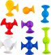 Pegaz Toys Klocki Konstrukcyjne, Kolorowe Przyssawki, Wesołe Buźki 96 Sztuk 6