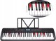 MeiKe Keyboard MEIKE Organy, Pianino 61 Klawiszy, Nauka Gry MIDI 1