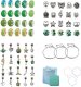 Zestaw Do Tworzenia Robienia Biżuterii, Bransoletek, Charmsy, Zawieszki, Koraliki ODCIENIE ZIELENI + Etui 1