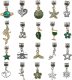Zestaw Do Tworzenia Robienia Biżuterii, Bransoletek, Charmsy, Zawieszki, Koraliki ODCIENIE ZIELENI + Etui 5