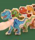 GRA ZRĘCZNOŚCIOWA LOGICZNA KLOCKI BALANSUJĄCE DINOZARY T-REX WIEŻA JHTOY-640 1
