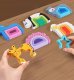 PUZZLE DREWNIANE KSZTAŁTY DOPASOWYWANIE EDUKACYJNE ZWIERZĘTA MONTESSORI 2